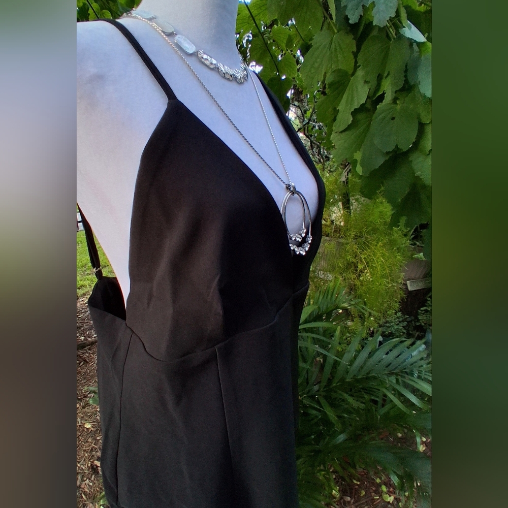 🔥LULUS SEXY Black Evening Dress Size XL Mint Condition - Picture 8 of 14
